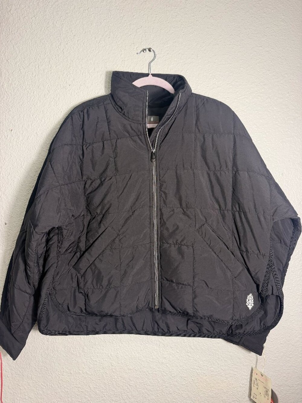 Free People Movement Pippa Packable Puffer Jacket Black Women's XS NWT
